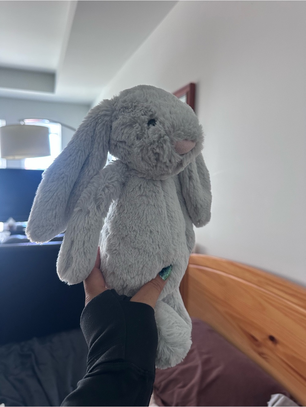 Jellycat Medium Silver Bashful Bunny